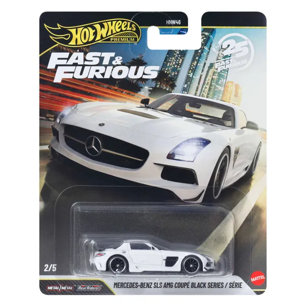 ماکت مرسدس بنز SLS AMG کوپه بلک سریز از «سریع و خشن»، سری Premium Hot Wheels