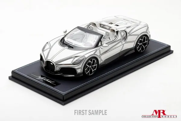 ماکت Bugatti W16 Mistral رنگ Blanc Éternel، نخستین نمونه (BUG015BE) MR Collection